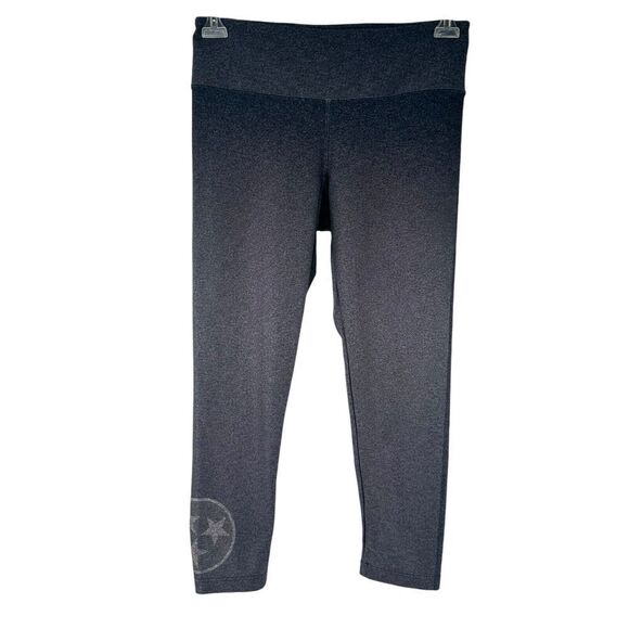 Tennessee Tri Star Leggings Womens Size M Gray Fleet Feet Sports Cropped Active - Picture 1 of 7
